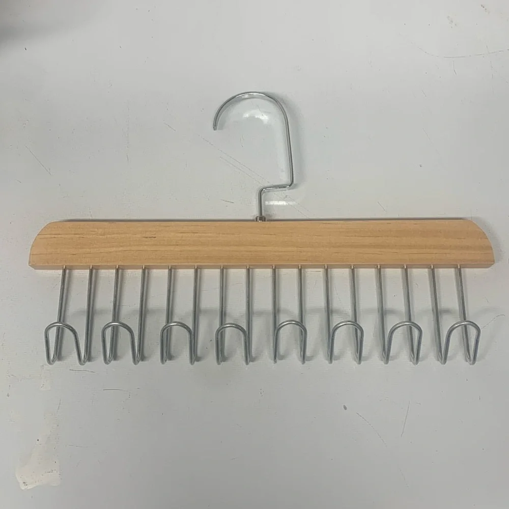 Wood and Metal Tie Hanger
